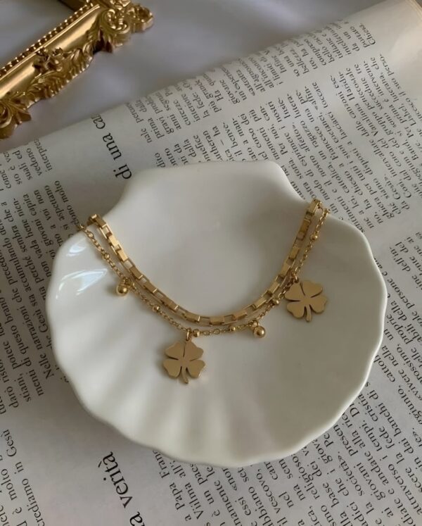 Golden Floral Bracelet