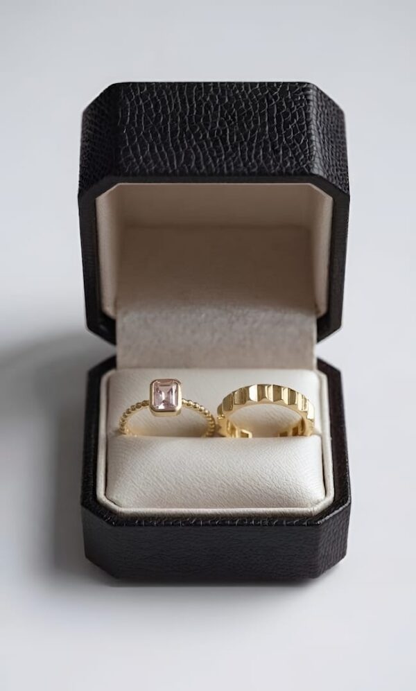 Dual Tone Crystal Ring