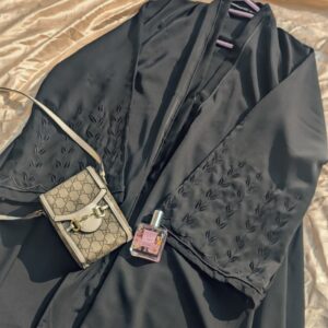 Elegant In Black Embroidered Abaya